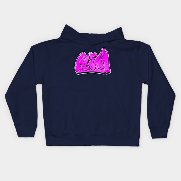 Olivia - graffiti name Kids Hoodie by joax